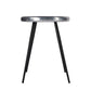 23" Silver Round End Table