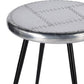 23" Silver Round End Table