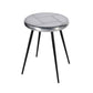 23" Silver Round End Table