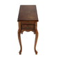 25" Brown Solid And Manufactured Wood Rectangular End Table With Drawer