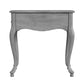 25" Gray Solid And Manufactured Wood Rectangular End Table With Drawer