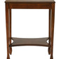 25" Wood Brown End Table With Shelf