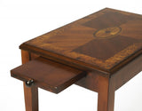 25" Wood Brown End Table With Shelf