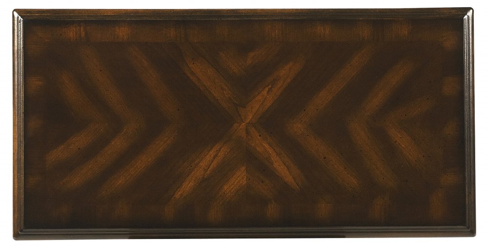 24" Wood Brown End Table With Shelf