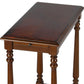 24" Brown End Table With Shelf