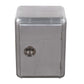 18" Silver Aluminum Standard Accent Cabinet With One Shelf