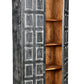 72" Dark Gray Solid Wood Pantry Or Storage Closet
