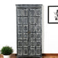 72" Dark Gray Solid Wood Pantry Or Storage Closet