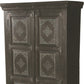 72" Dark Brown Solid Wood Pantry Or Storage Closet