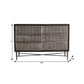 48" Antique Brown Solid Wood Six Drawer Double Dresser