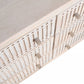 48" Brushed Ivory Solid Wood Six Drawer Double Dresser