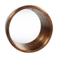 21" Copper Round Metal Framed Accent Mirror