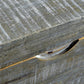 46" Gray and Black Distressed Solid Wood Storage Bench with Flip Top
