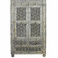 42" Aged Gray Solid Wood Three Drawer Gentleman's Chest