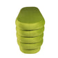 44" Green Velvet Tufted Oval Ottoman