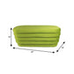 44" Green Velvet Tufted Oval Ottoman