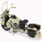10" Cream Metal Hand Painted Early 1900's Police Motorcycle Model Model Motorcycle