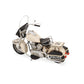 10" Cream Metal Hand Painted Motorcycle Model Motorcycle