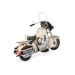 10" Cream Metal Hand Painted Model Motorcycle