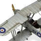 5" Blue and Gray Metal Hand Painted Model Airplane Tabletop Sculpture