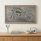 23" X 39" Gray and Brown Wood and Metal Wall Decor