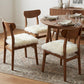 Set Of Four 17" X 17" Natural Wool Solid Color Chair Pads