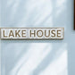 5" X 24" Gray and Brown Lake House Metal Wall Decor