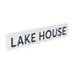 5" X 24" White Lake House Metal Wall Decor