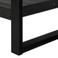 24" Black End Table With Shelf