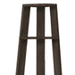 71" Oak Particle Board and Wood Five Tier Corner Bookcase