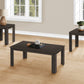 Set of Three 44" Oak Coffee Table