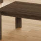 Set of Three 44" Dark Brown Coffee Table