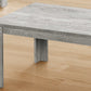 Set of Three 44" Gray Coffee Table