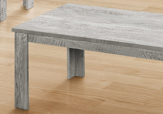 Set of Three 44" Gray Coffee Table