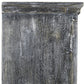 40" Distressed Wash Dark Gray Solid Wood Two Door Accent Cabinet