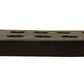 2" Brown Wood Geometric Tabletop Dish Candle Holder