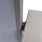Set of Two 22" Light Gray Metal Outdoor Dining Chair