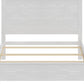 White Shiplap Texture Distressed Solid Wood Queen Bed Frame