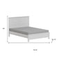 White Solid Wood Full Double Bed Frame