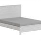 White Solid Wood Full Double Bed Frame