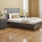 Grey Solid Wood Full Double Bed Frame