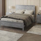 Grey Solid Wood Full Double Bed Frame