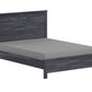 Grey Solid Wood Full Double Bed Frame