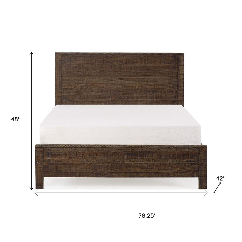 Espresso Solid Wood Twin Bed Frame