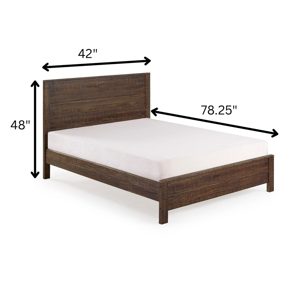 Espresso Solid Wood Twin Bed Frame