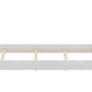 White Shiplap Texture Distressed Solid Wood Twin Bed Frame