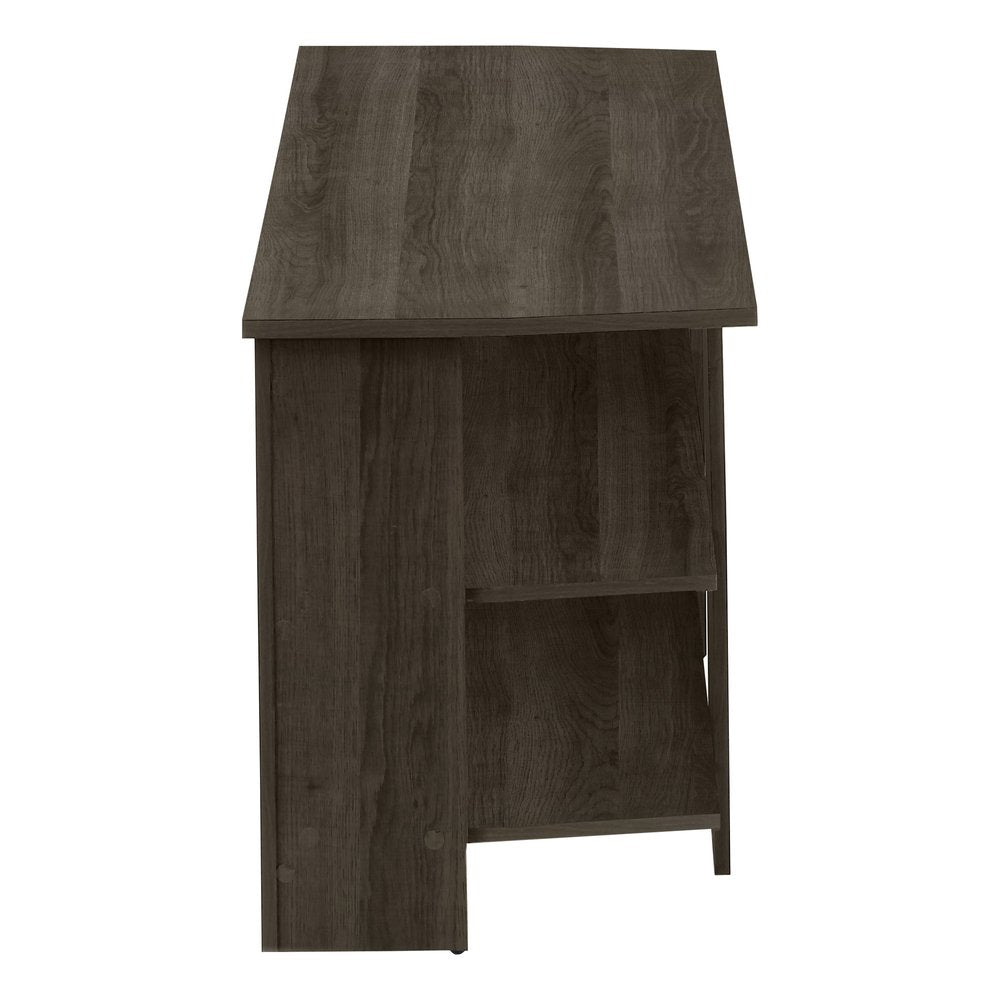 42" Brown Wood Open Shelving TV Stand