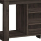 48" Brown Open Shelving TV Stand