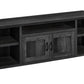 59" Black Cabinet Enclosed Storage TV Stand