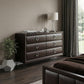 63" Merlot Solid and Manufactured Wood Six Drawer Double Dresser